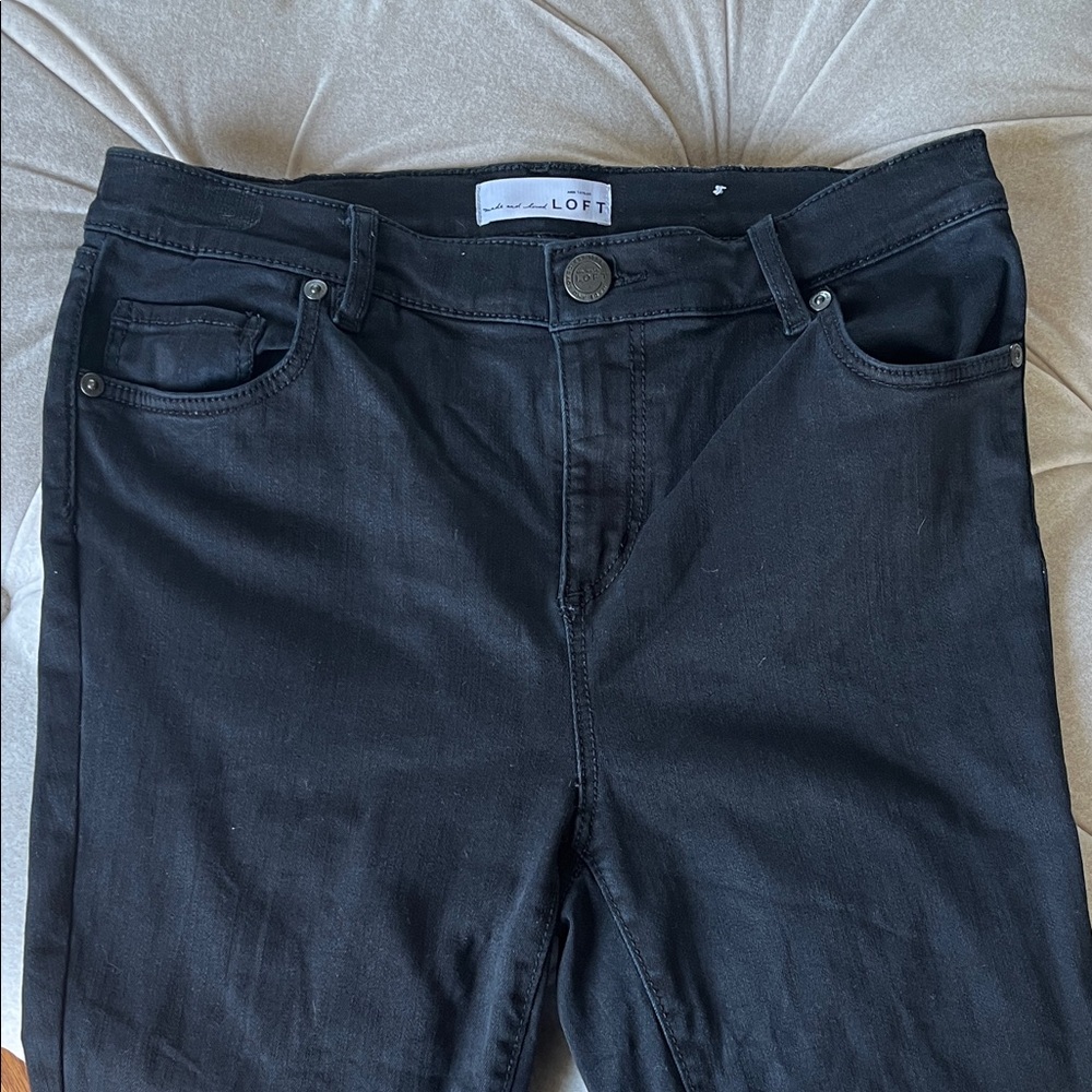 LOFT Black Skinny Jeans- Mid Rise 29/8